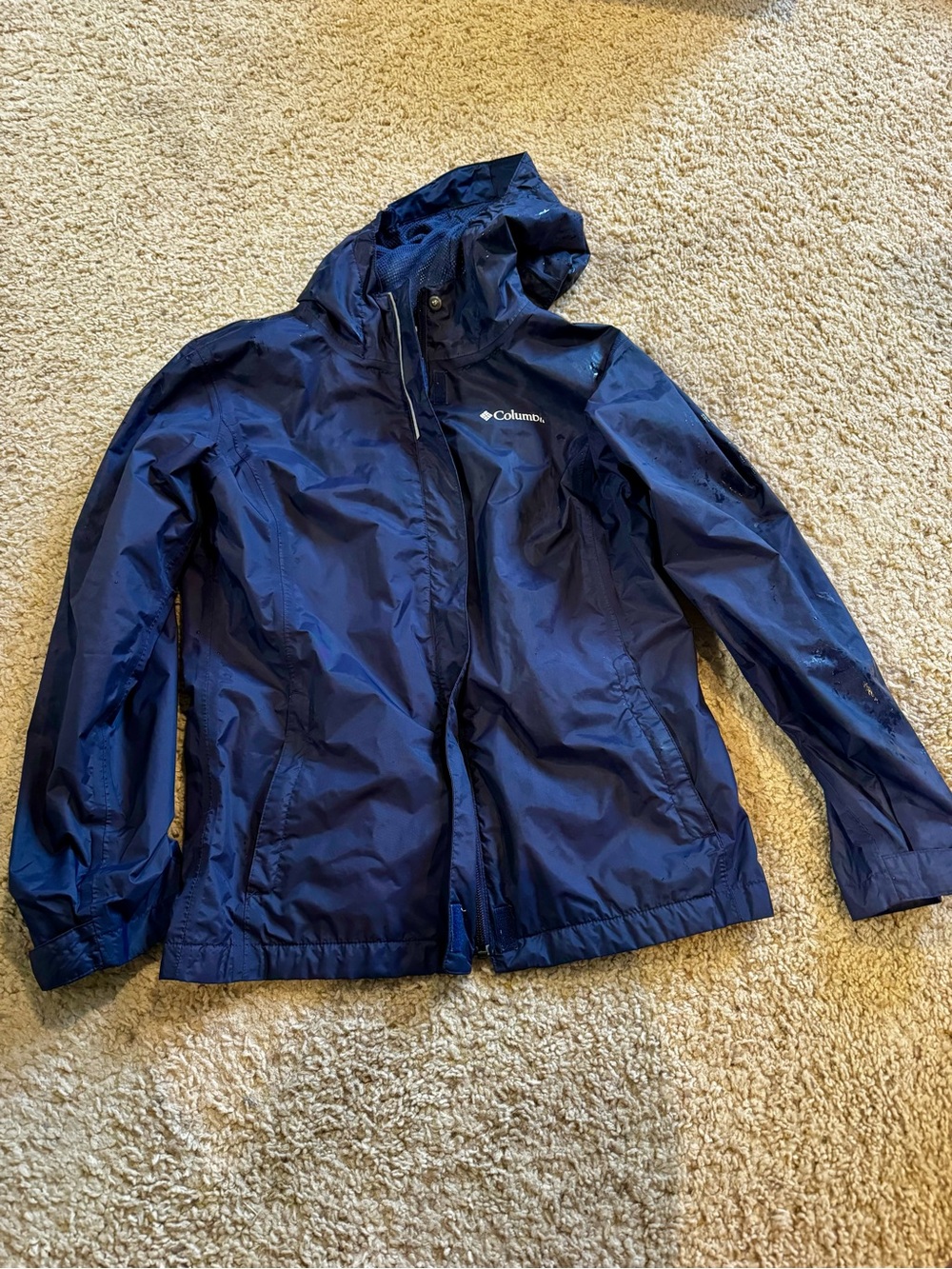 Columbia Youth Hooded Jacket (Navy)